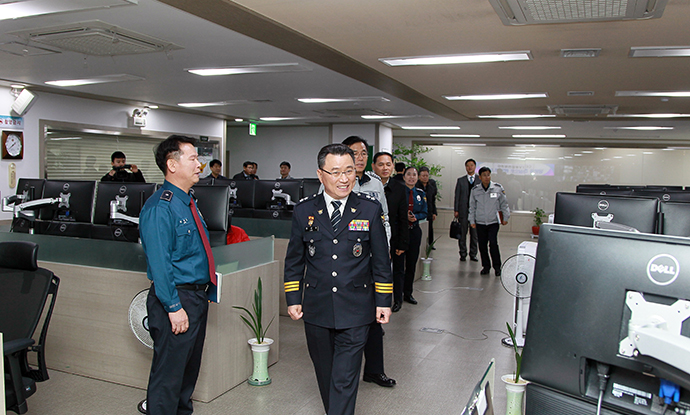 이상정 청장, CCTV통합관제센터 방문