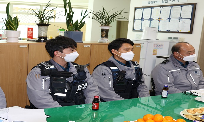 서귀포서, 지역경찰관서(중문) 치안현장 방문 격려