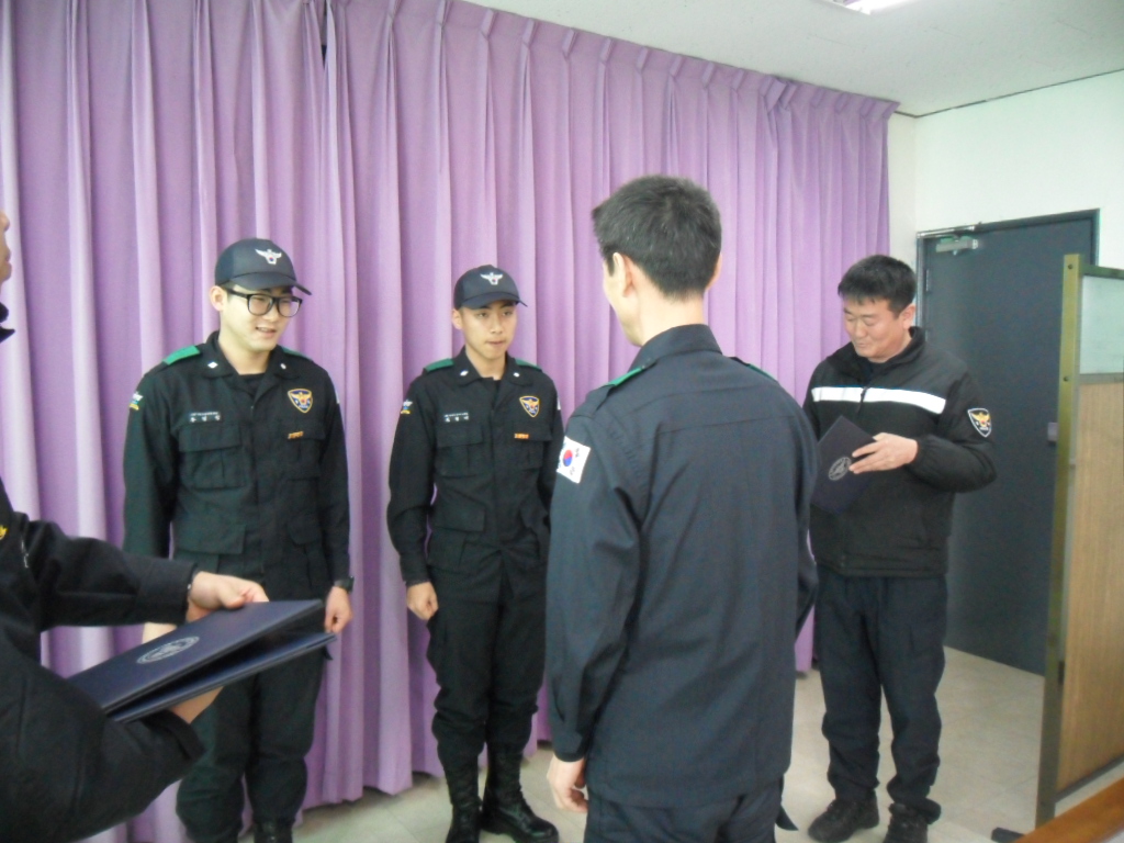 127의무경찰대 계급별 간담회 및 분대장 임명식