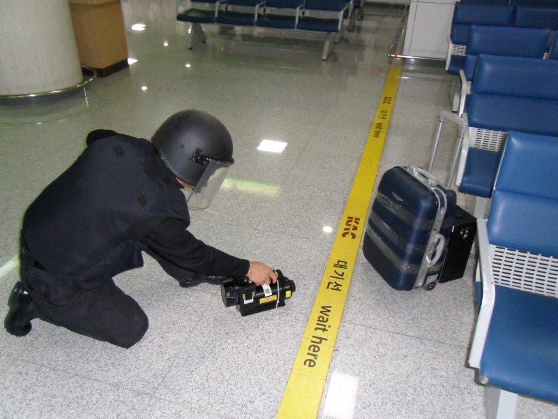 공항경찰대, 폭발물 의심 물체발견 유관기관 합동 훈련