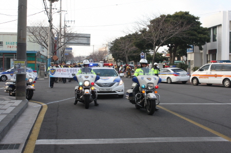 서귀포경찰서, 『교통사망사고 ‘맥’ 차단을 위한 찾아가는 릴레이 교통안전 캠페인』 실시