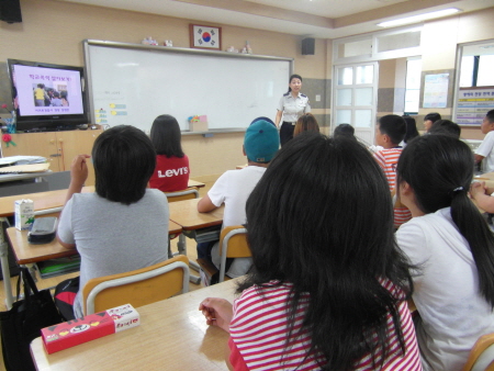 서귀포서, 학교 전담 경찰관 동남초교 반별 교육 실시