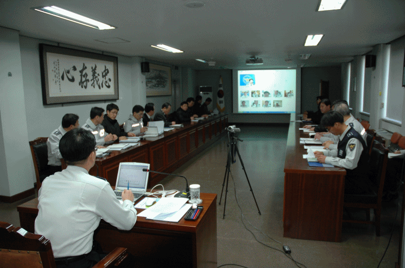 전국 경찰지휘부 회의 전달 교양관련 확대간부회의 개최